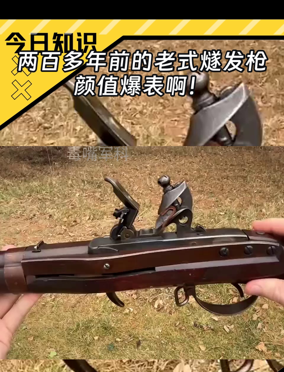 两百多年前的老式燧发枪,颜值爆表啊!
