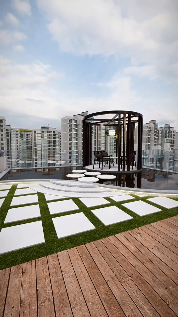 屋顶露台大改造秒变网红打卡地屋顶花园露台改造庭院