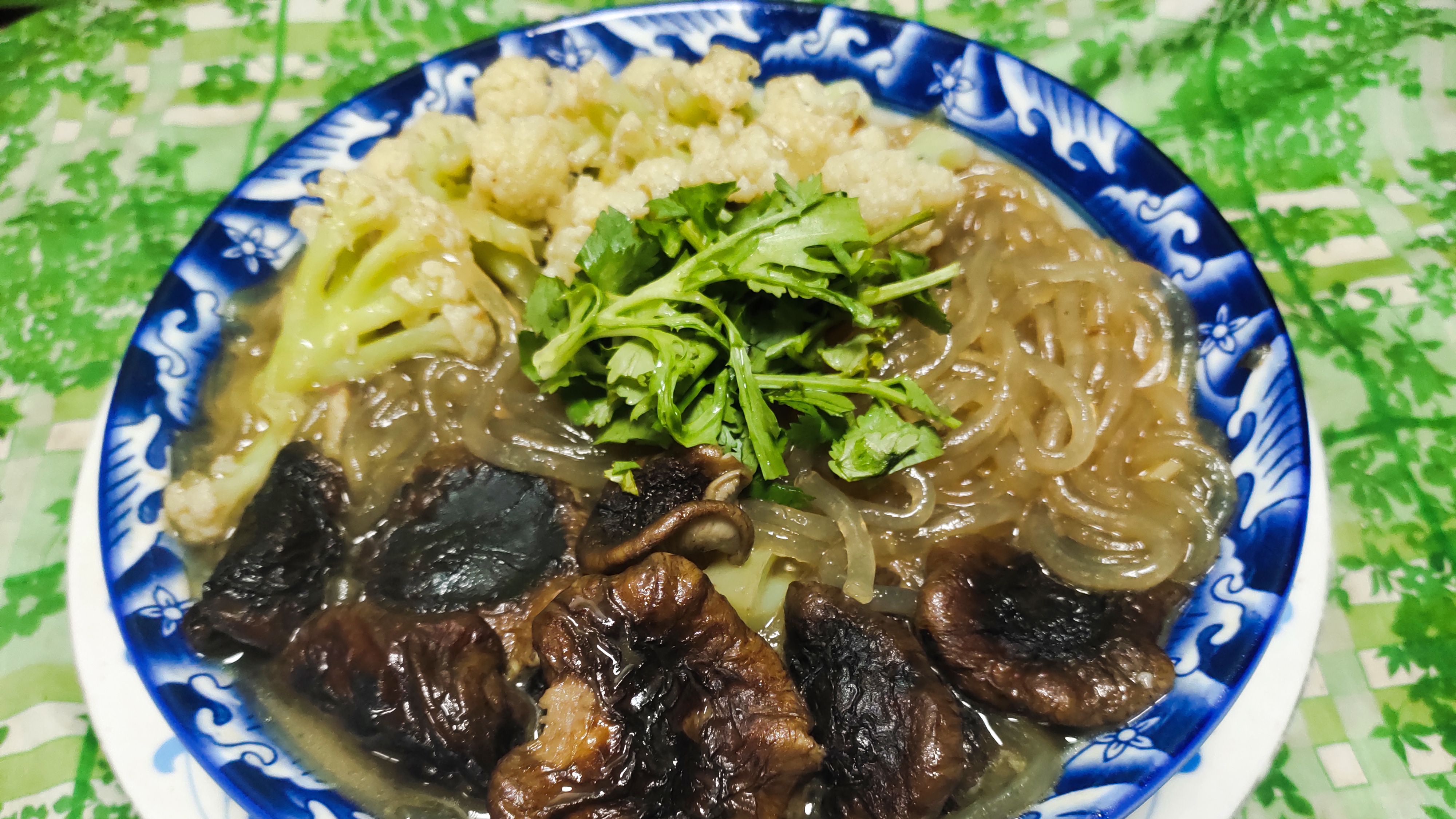 关德财老师教做素菜 菜花香菇炖粉条