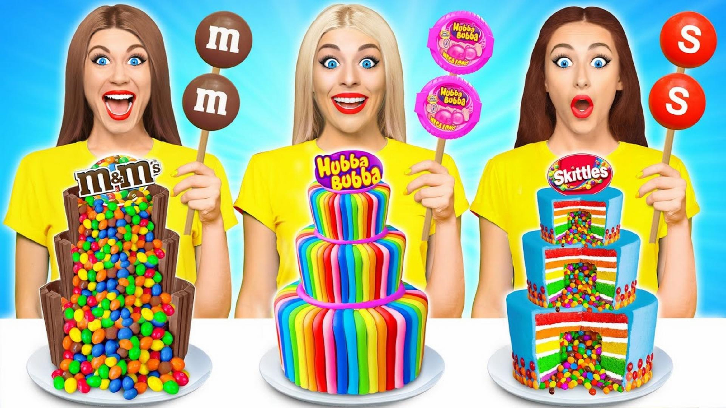 搞笑外国人:趣味蛋糕挑战,蛋糕上面放满酸黄瓜,女孩能吃完吗