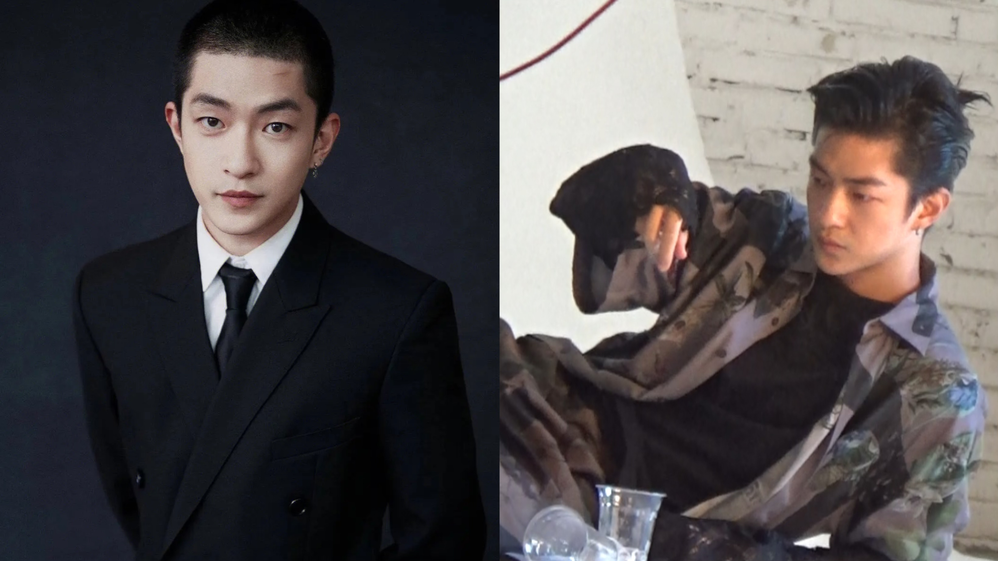 与万籽麟旧恋情被扒引热议 屈楚萧影棚拍写真与人开心热聊