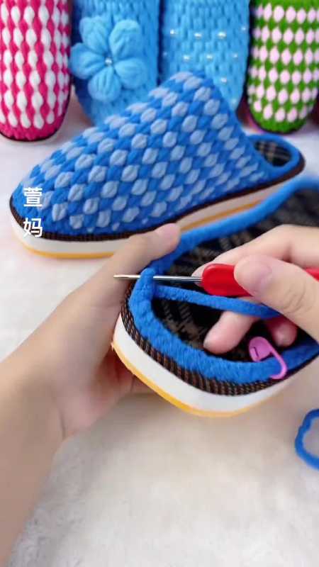 手艺人零基础新手拖鞋纯手工编织拖鞋姐妹们男士新手全教程-度小视