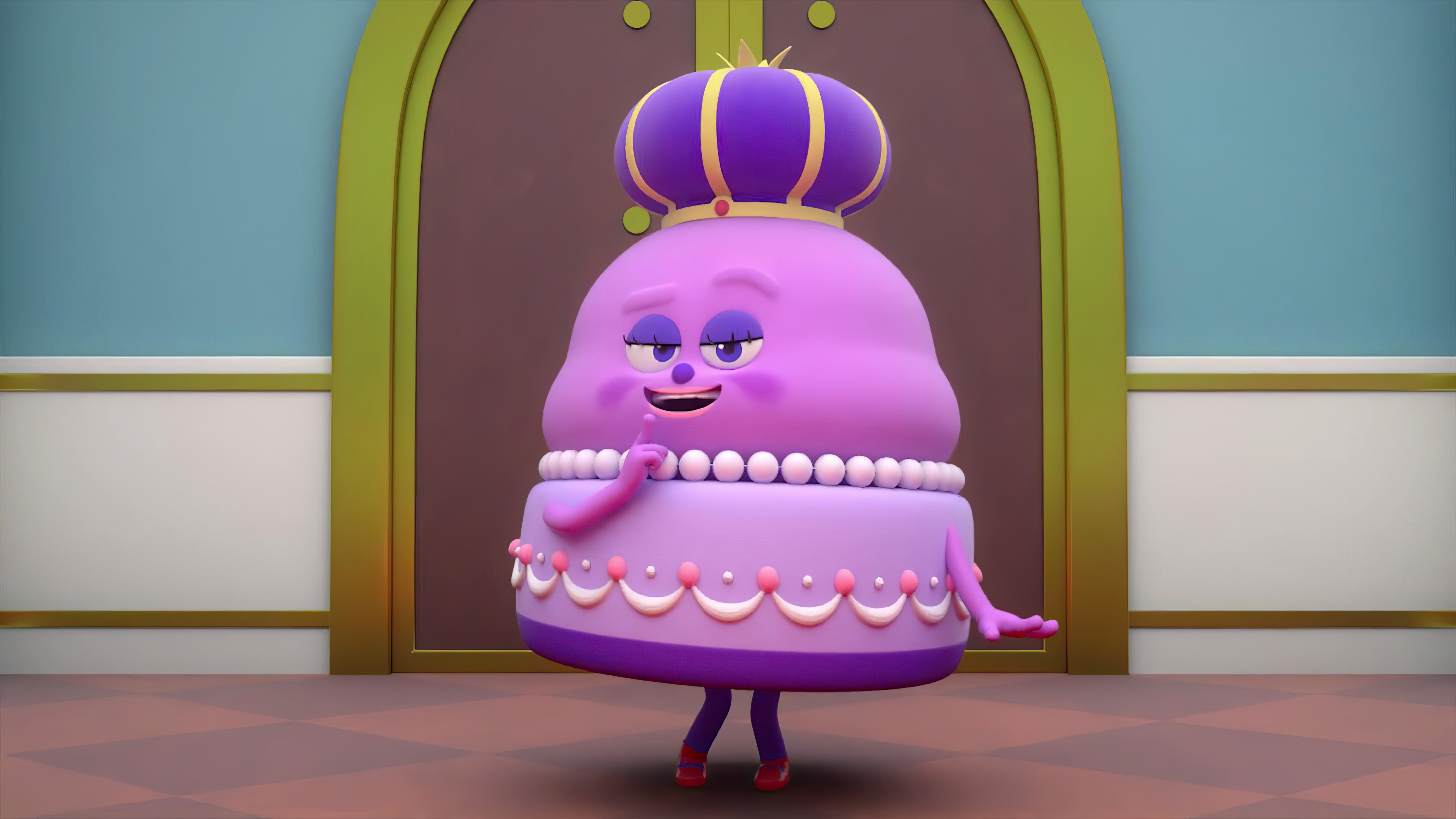 蛋糕女王因贪吃导致过度肥胖,到处找方法减肥,搞笑动画