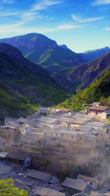 北京斋堂镇爨底下村乡村新景象-度小视