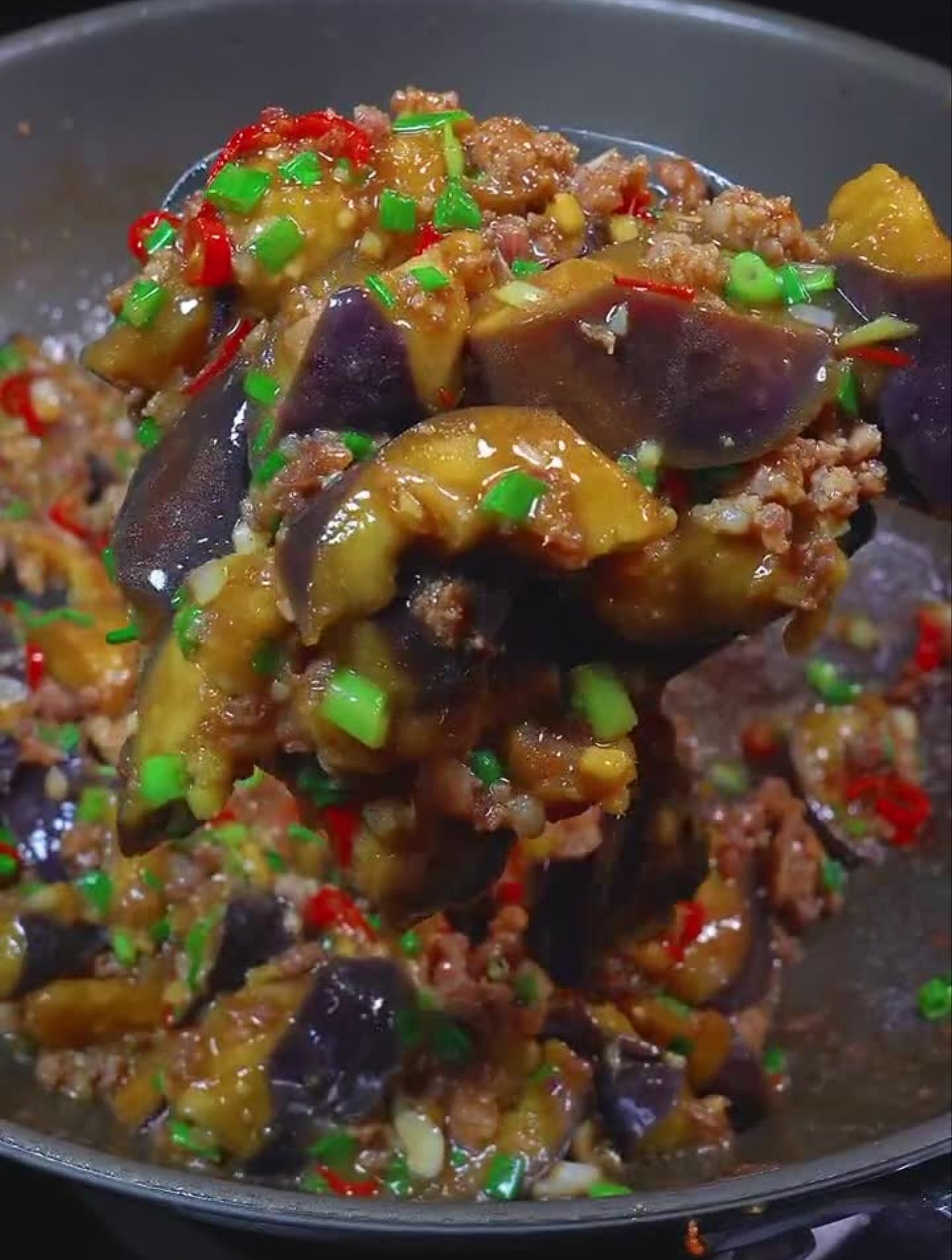 太下饭了肉末茄子家常菜湘菜