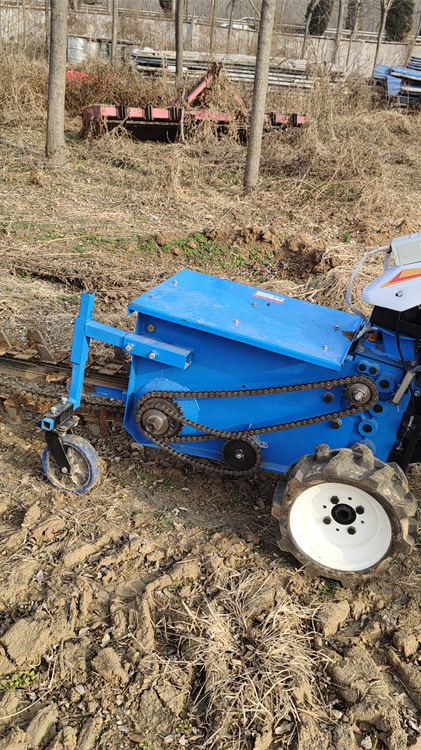192柴油小型链条开沟机自走式手扶开沟机挖沟机开槽机葡萄园开沟-度小
