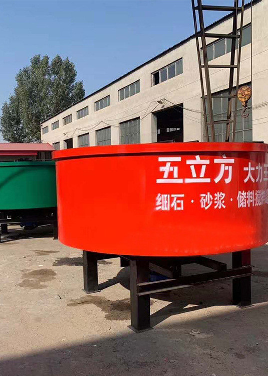 五立方二次结构使用混凝土砂浆储存搅拌罐-度小视