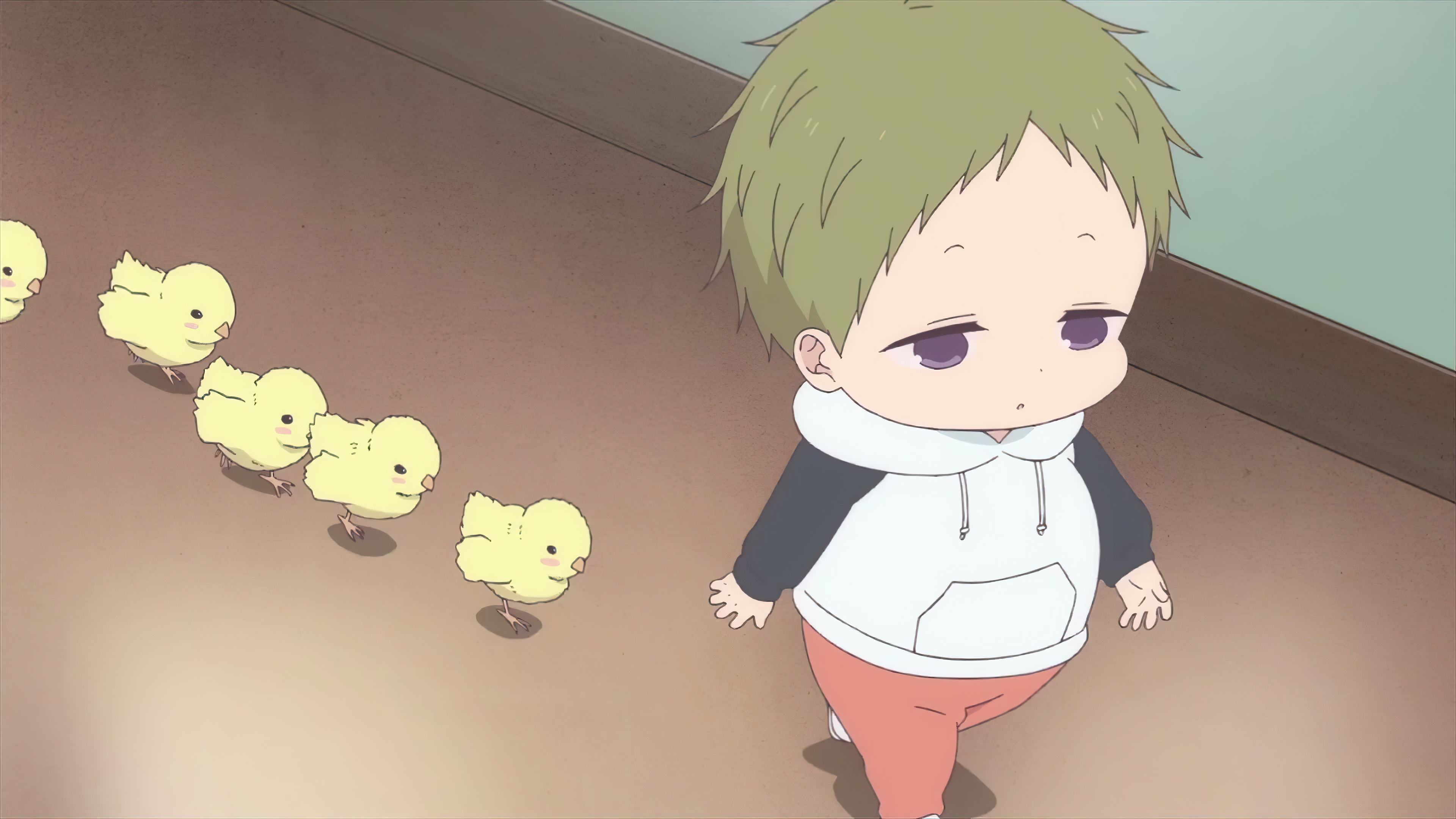 虎太郎成了鸡妈妈,我的鸡宝宝我来守护,暖心又治愈《学园奶爸》