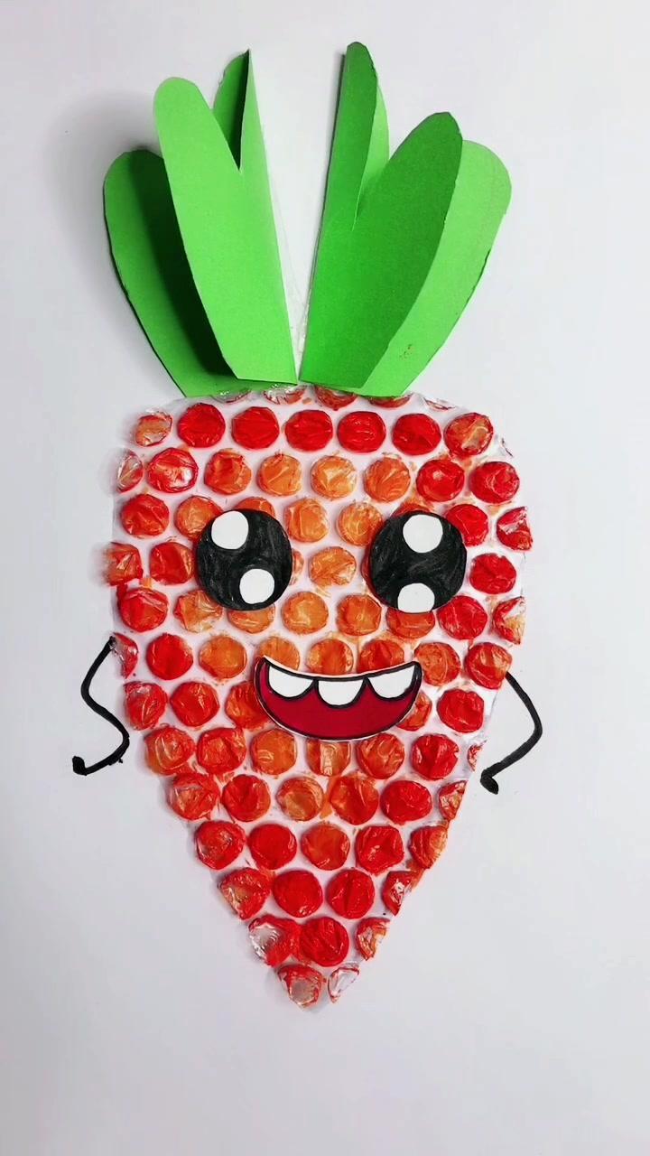 一起来拔个萝卜一起学画画有趣的创意手工