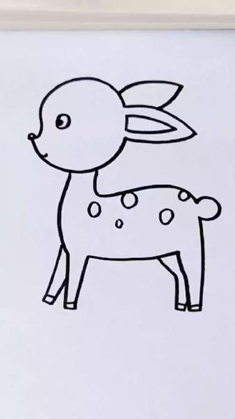 鹿怎么画简笔画简单图片