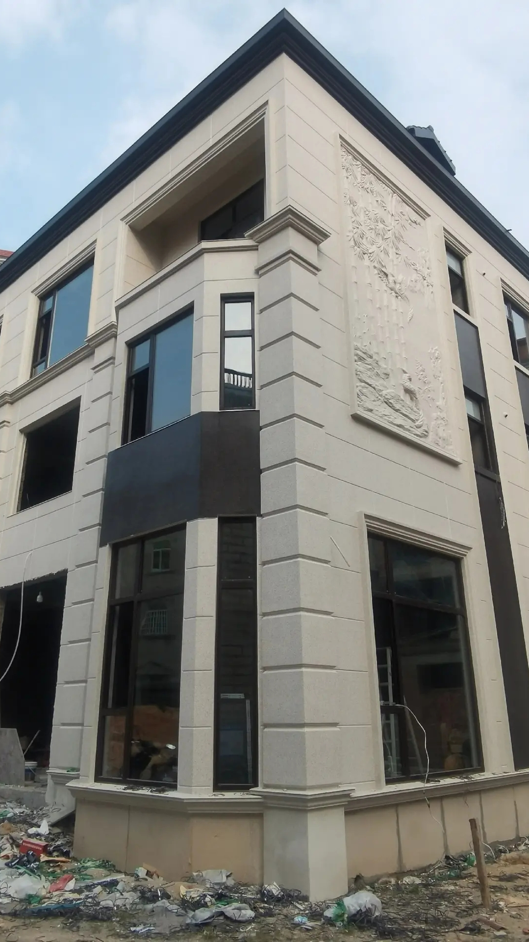 文山仿石漆 水之梦仿石漆黑支果服务中心现场巡视