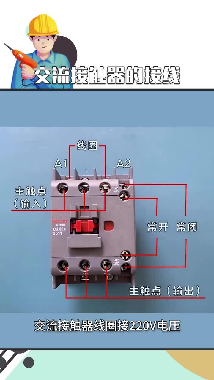 简单易懂的交流接触器接线,大家看懂了吗?