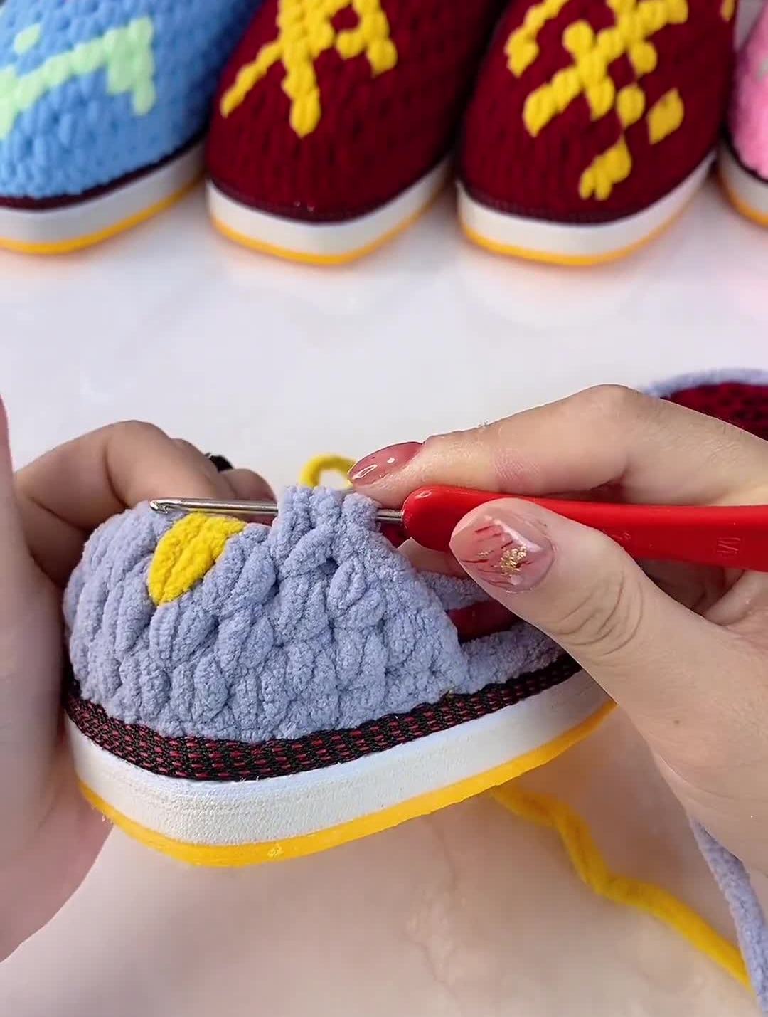 手工拖鞋教程手艺人冰条线拖鞋平安写字右脚教程6