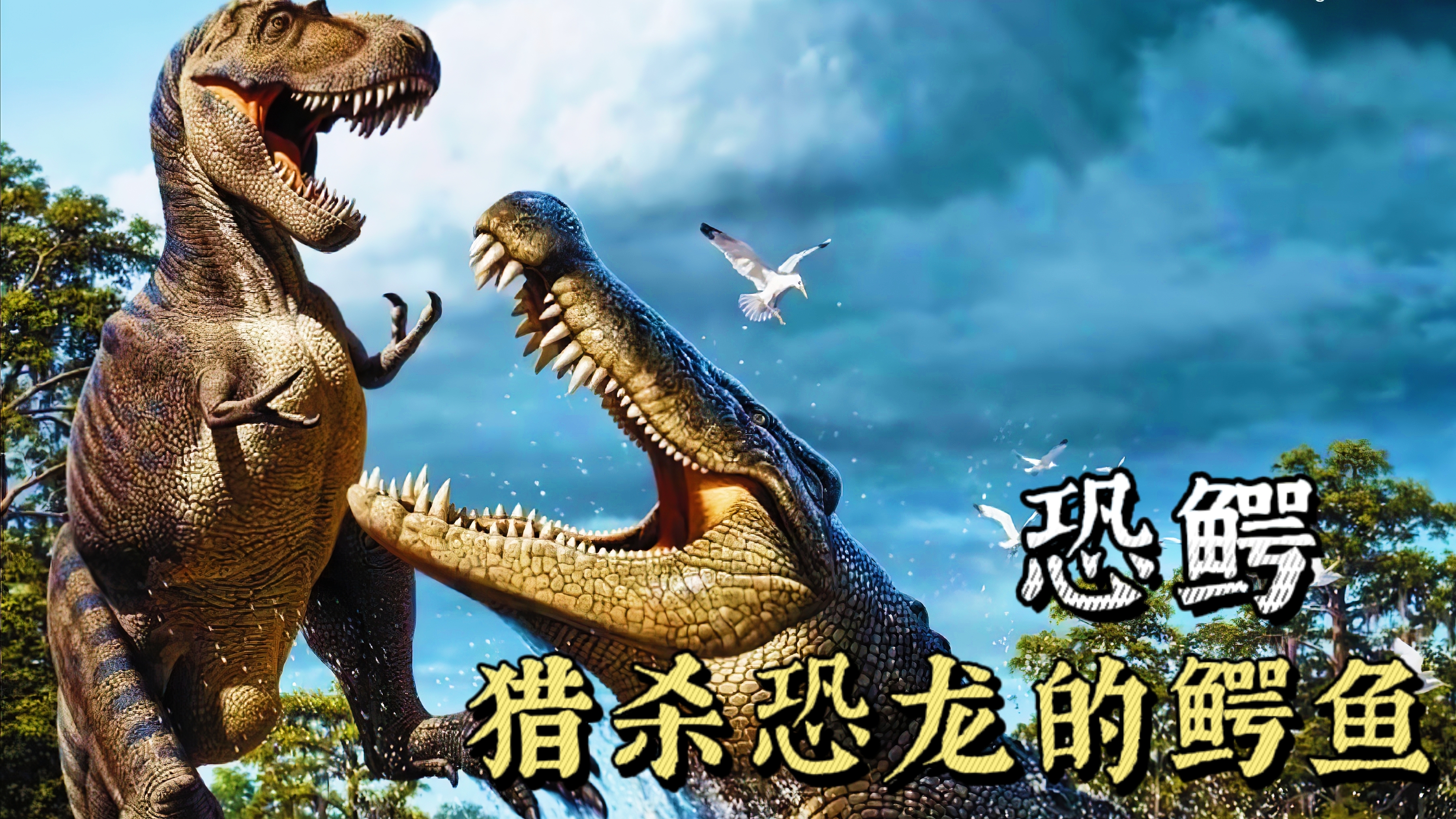 他生存在白垩纪,是一种大型史前鳄鱼,还会捕杀恐龙