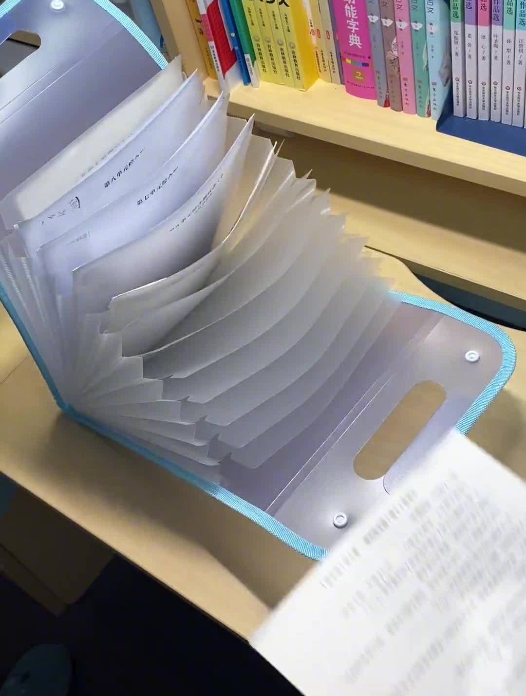 孩子的书包里,试卷各科本子一堆一堆,总是乱糟糟的-度小视