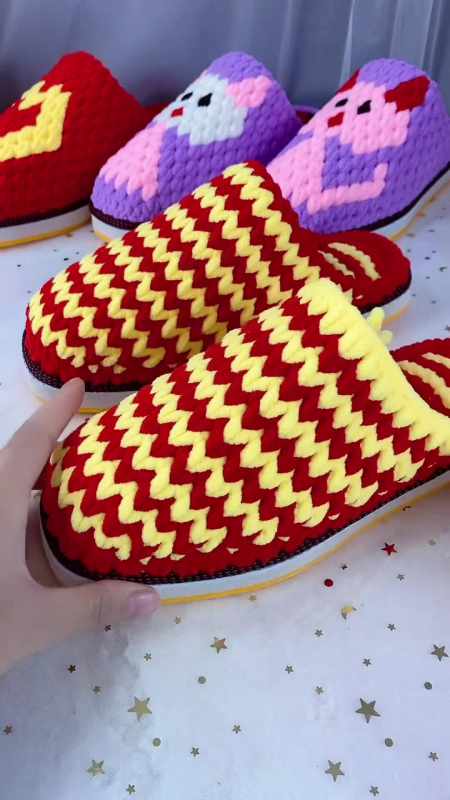 手工拖鞋教程手艺人冰条线拖鞋姐妹们.新年款节节高升全教程11-度小视