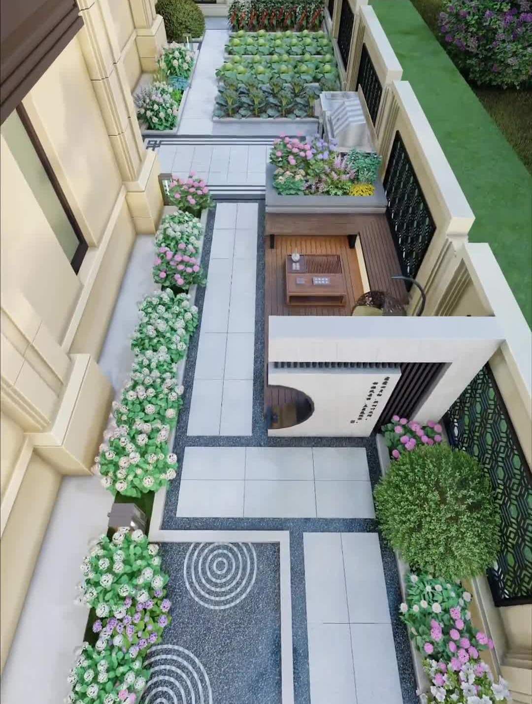 别墅侧院这样设计,高档装修有品位