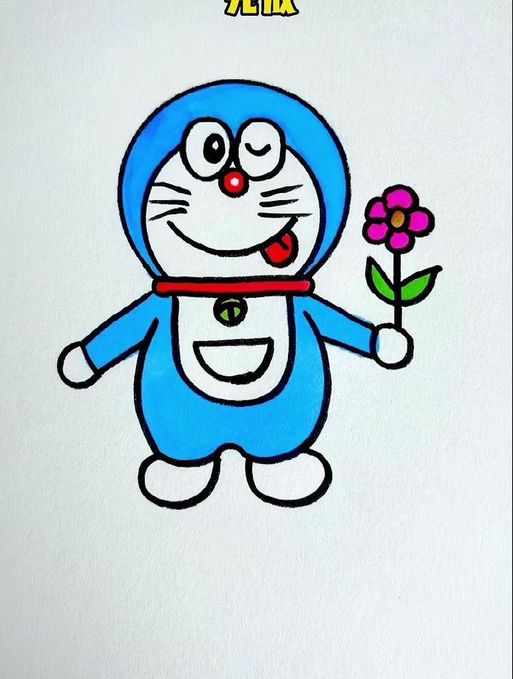 炒鸡简单的哆啦a梦画法,跟我学起来吧!