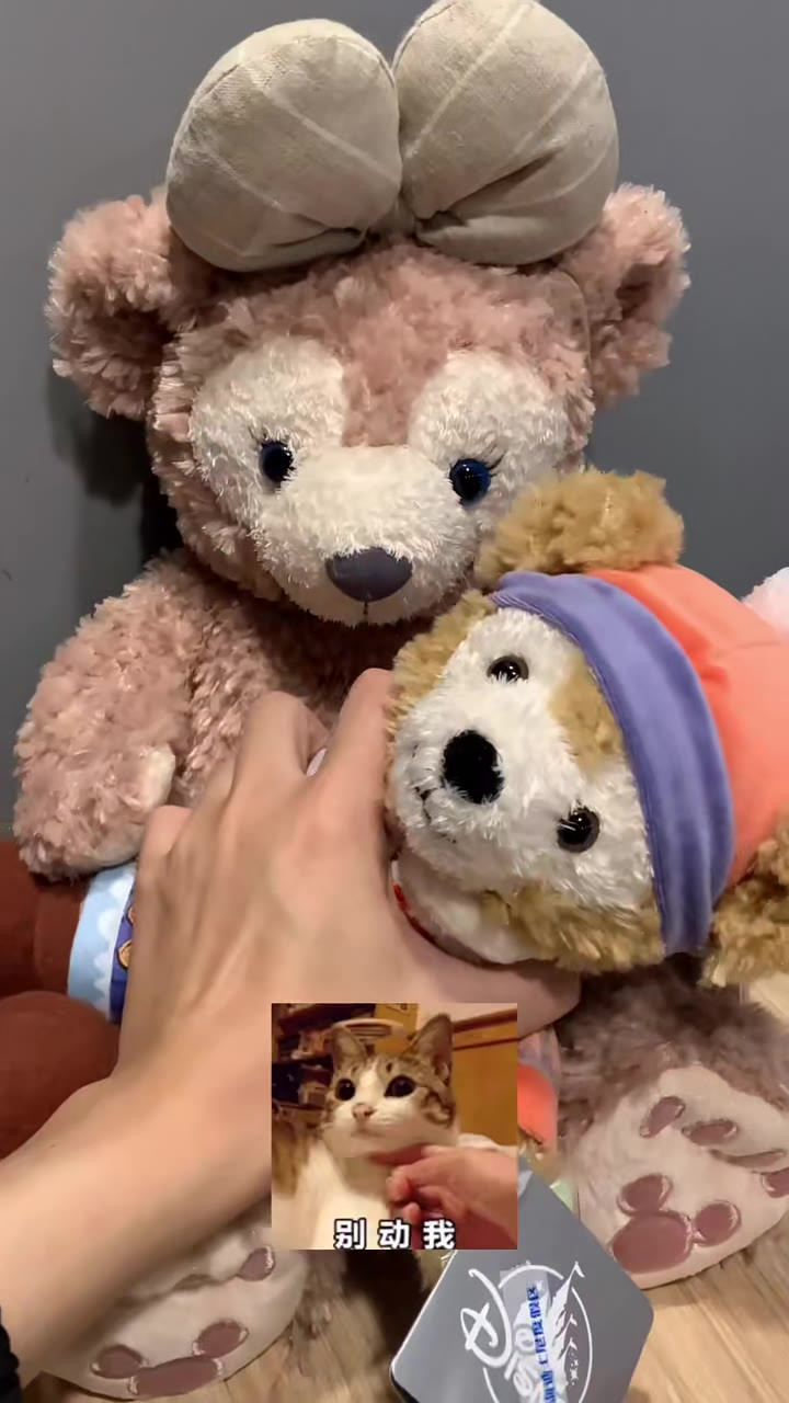 迪士尼达菲熊雪莉玫新款盲盒-度小视