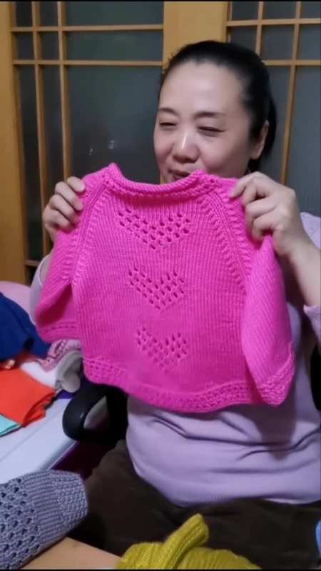 手工编织 毛线编织 儿童穿搭 毛衣教程 编织教程 童装穿搭-度小视