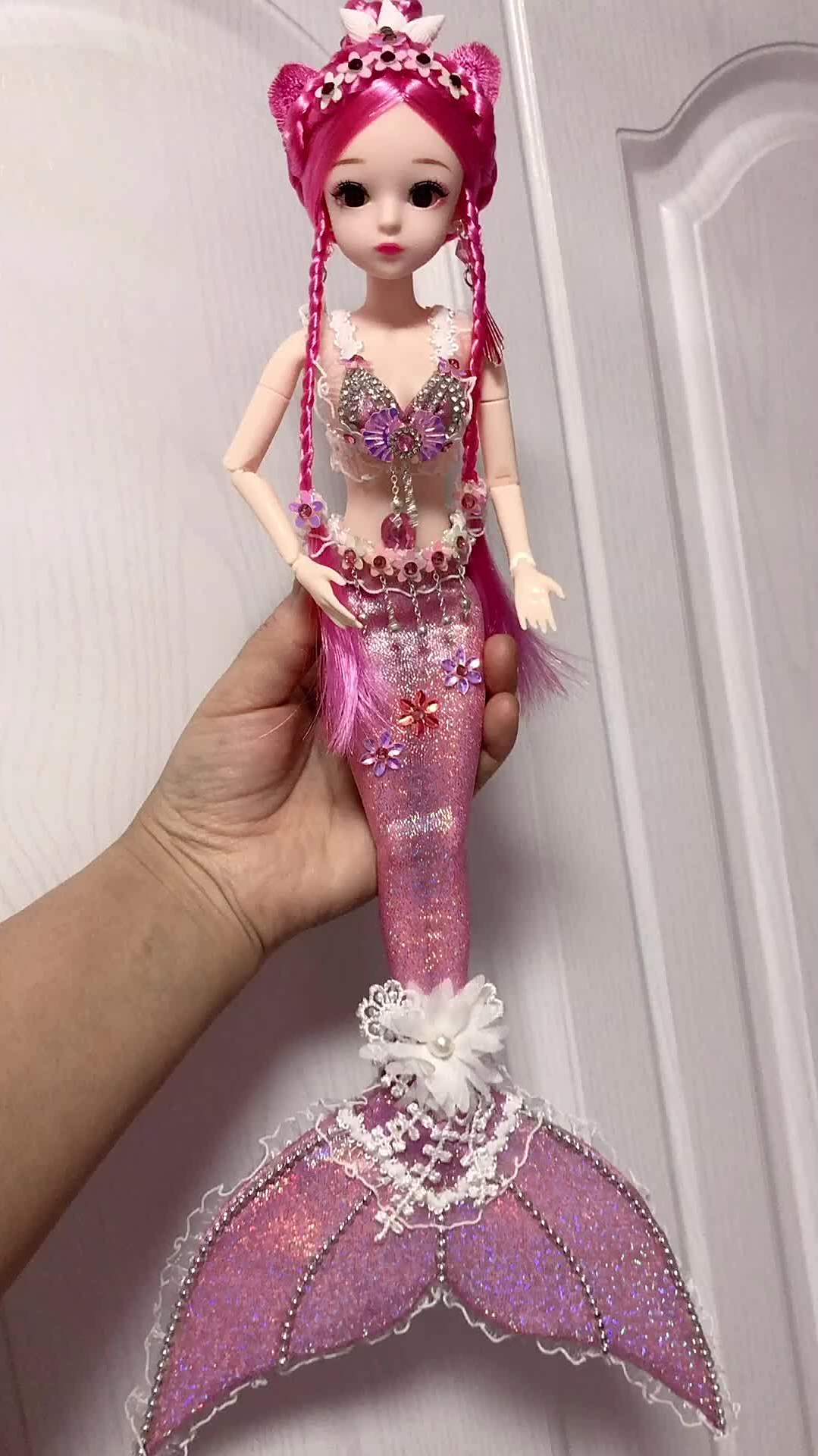 紫陌手工娃娃美人鱼芭比娃娃手工制作芭比娃娃-度小视