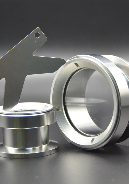 高透石英玻璃视窗 kf超高真空观察窗 非标法兰定制