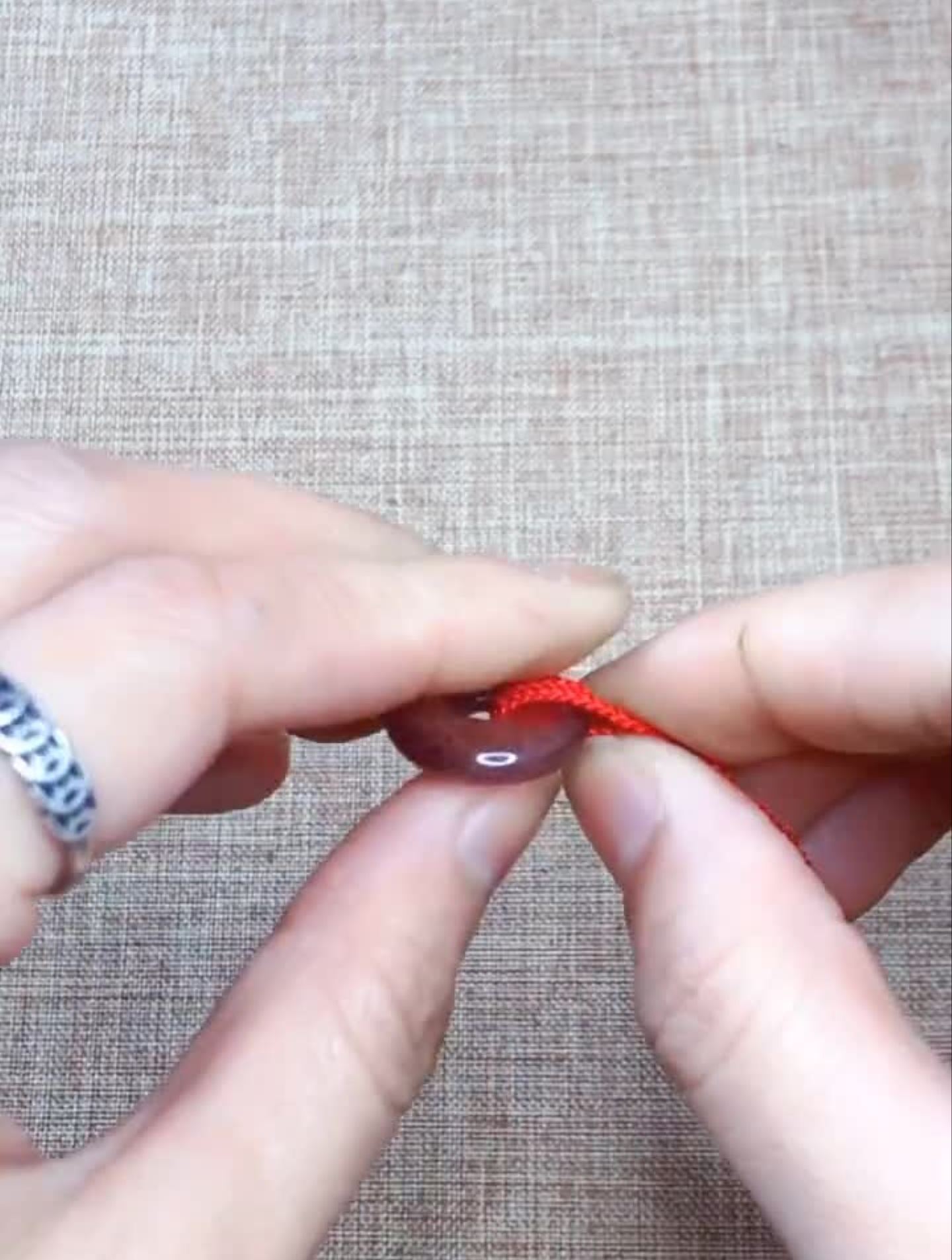 伸缩扣项链编法创意手编纯手工编绳-度小视