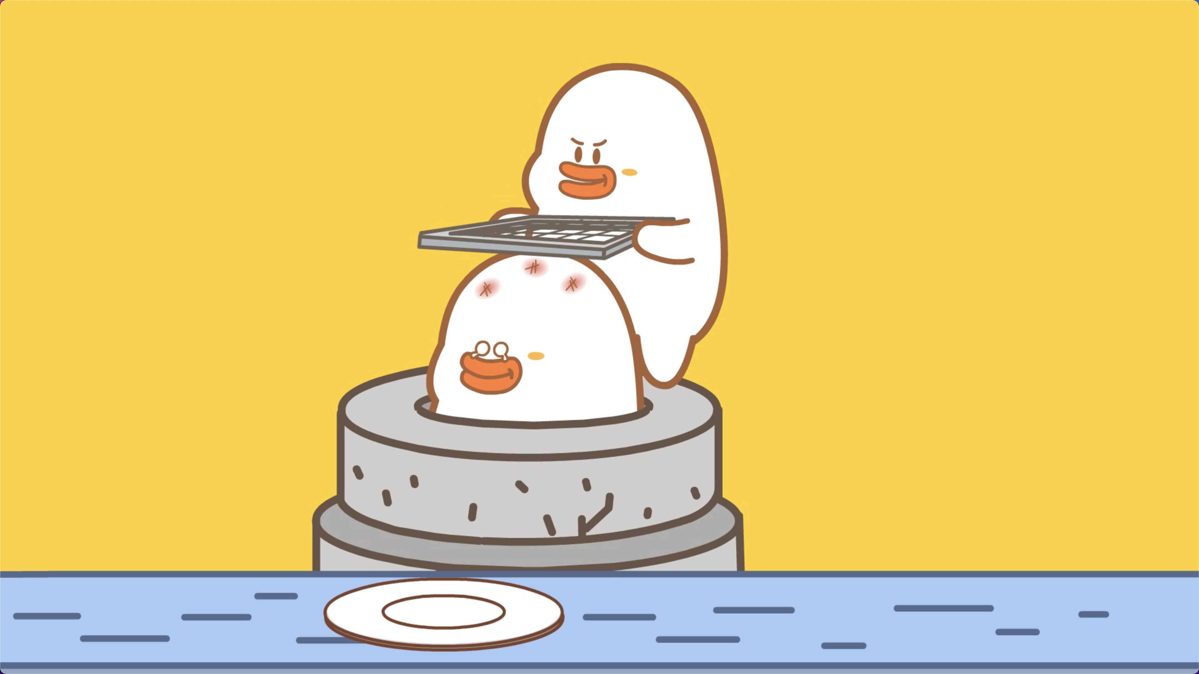 鸭鸭星球的暗黑料理，搓破头皮就为一碗咖喱饭