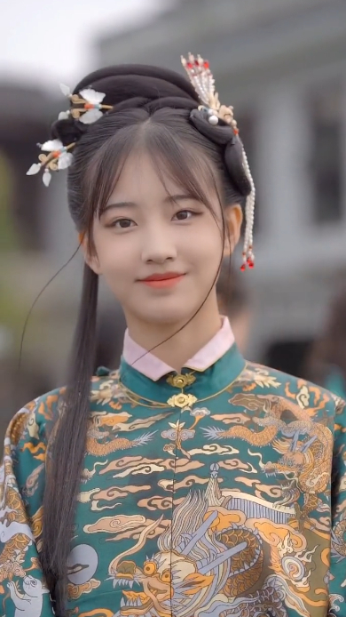 似玉生香,治愈笑容温柔青春美少女古装汉服美女小姐姐