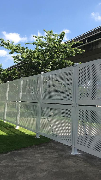 冲孔围挡 公园景区施工金属挡板