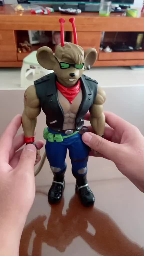 美版盖尔博火星鼠骑士超大号30cm高模玩分享