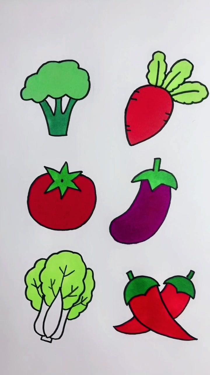 蔬菜简笔画组图图片
