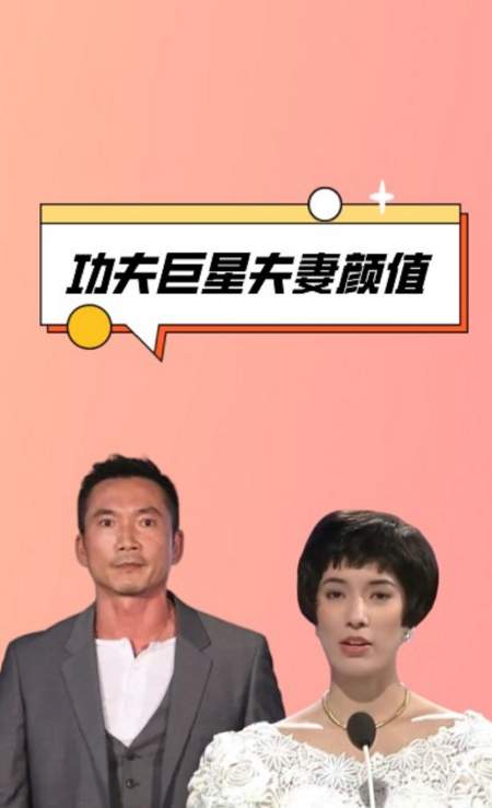 功夫巨星夫妻颜值,邹兆龙和老婆夫妻相十足,樊少皇老婆赛过热巴-度小