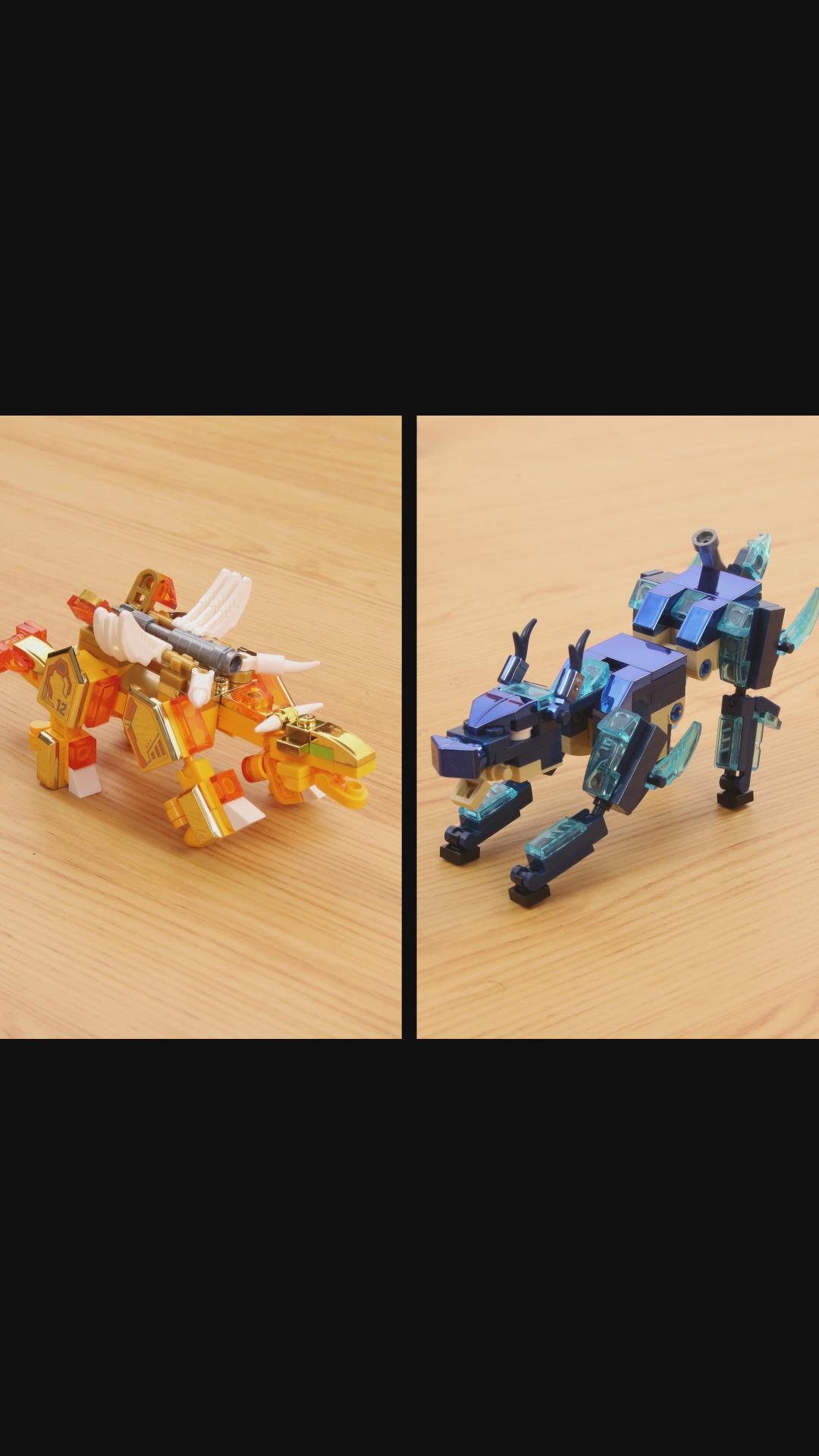 机兽魔方之麒麟vs甲龙到底谁更厉害呢定格动画