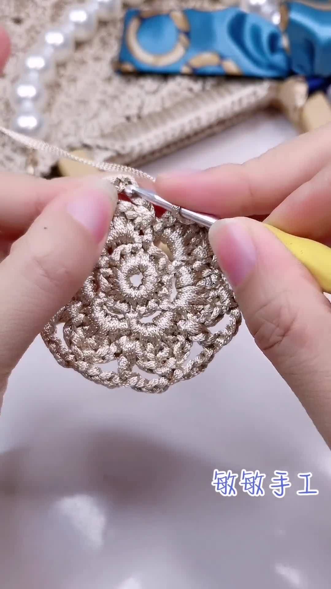 扇形花边夏凉帽教程2手艺人敏敏手工手工diy-度小视