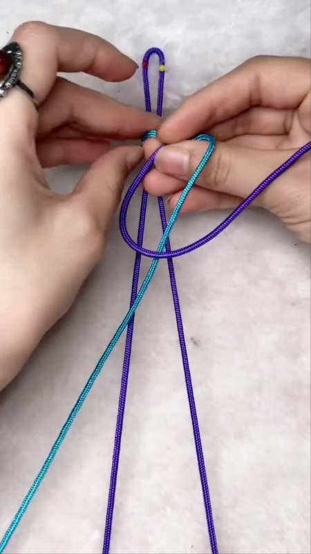 手编绳各种编法视频图片