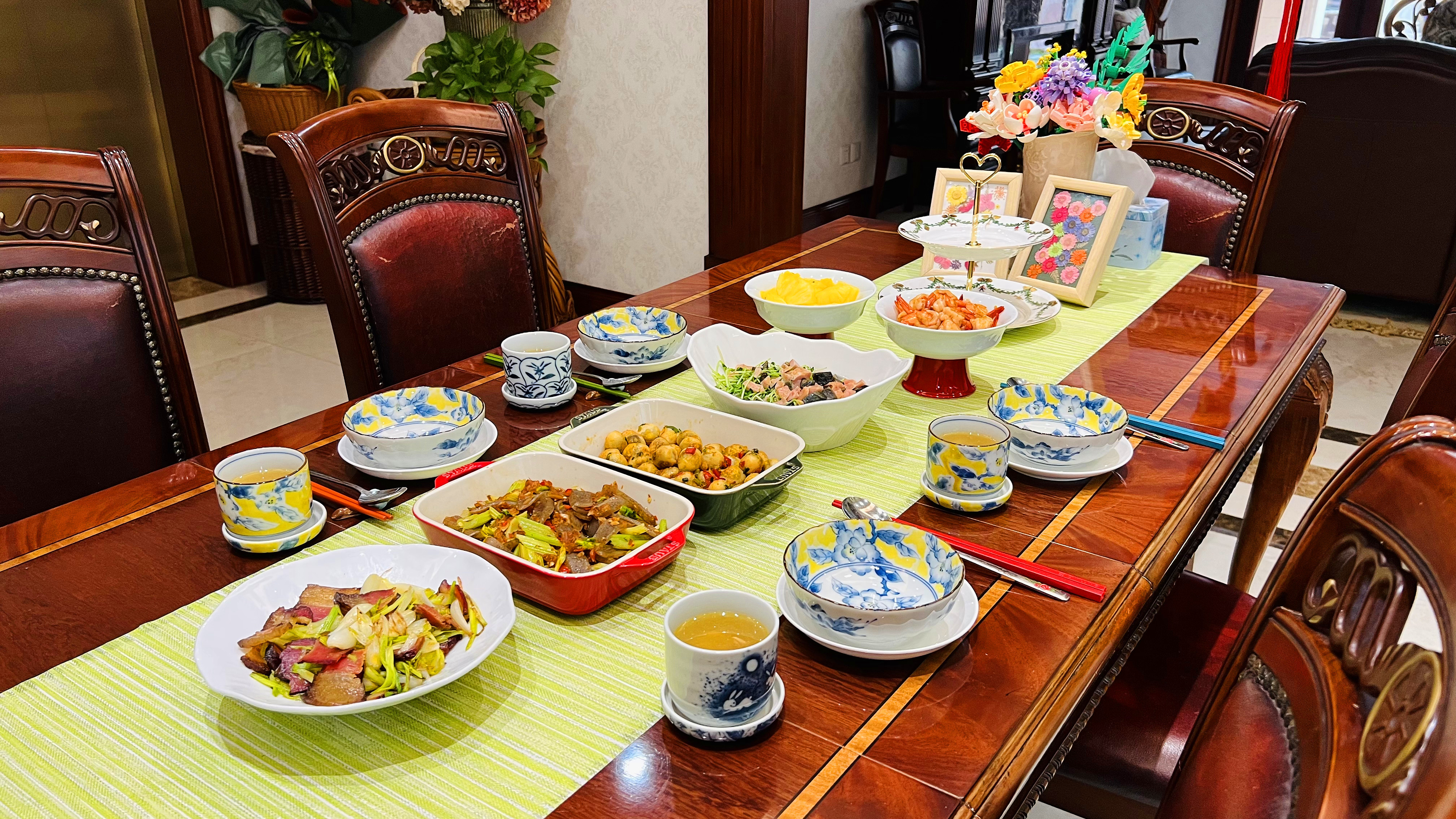 北京一家4口晚餐,爱,就在平凡而不平淡的荤素搭配中