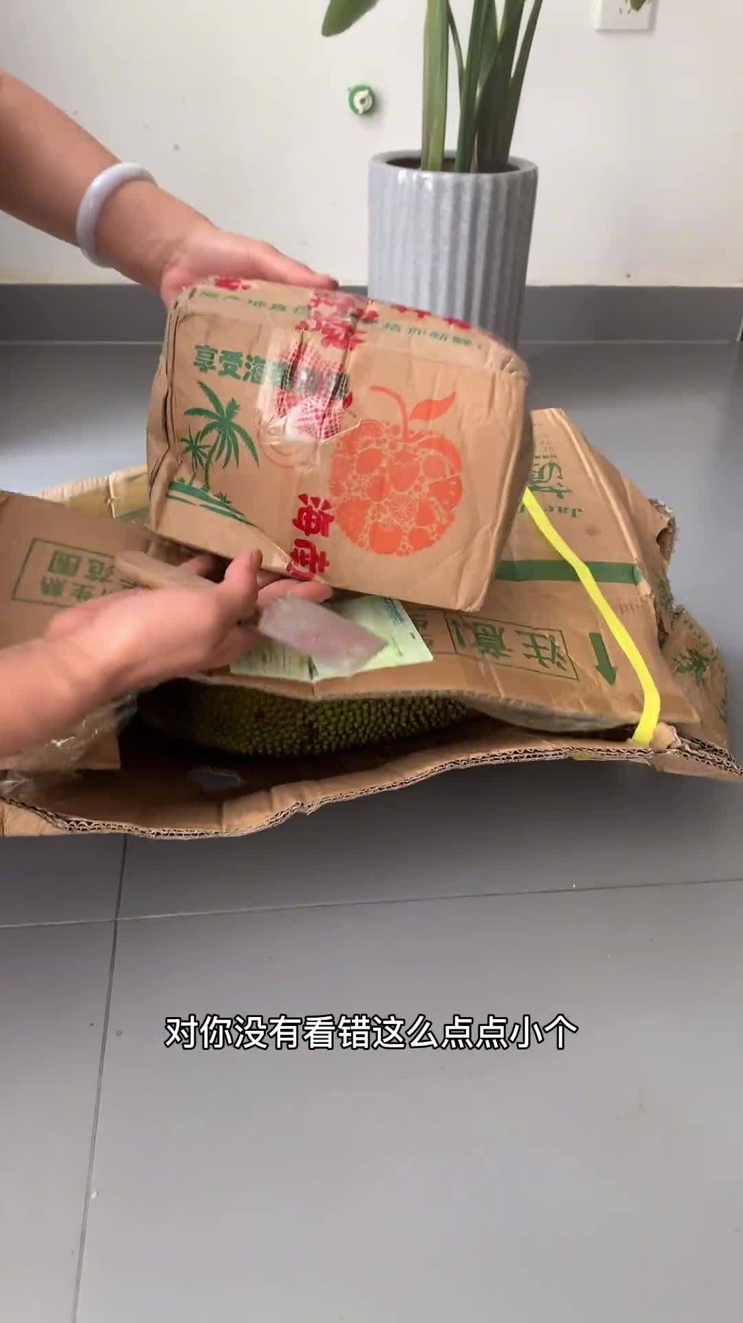 日常拆箱拆快递菠萝蜜榴莲蜜我也剥出来了