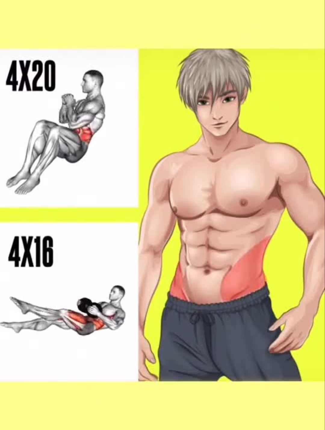 腹部训练腹肌马甲线健身