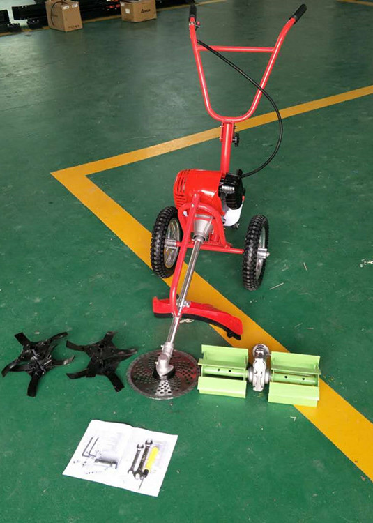 手扶式小型割草机 圆盘式打草机微耕松土除草机