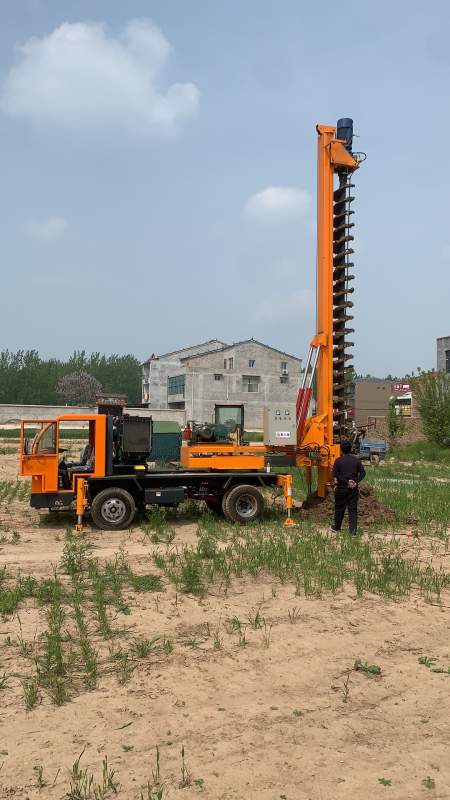 農村建房地基打樁機 地基打樁機輪式 地基打樁機工程-度小視