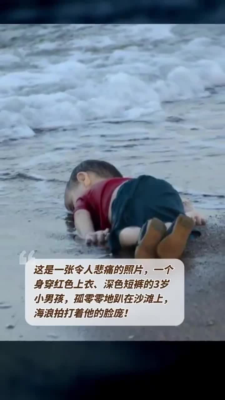 小男孩死在沙滩图片图片