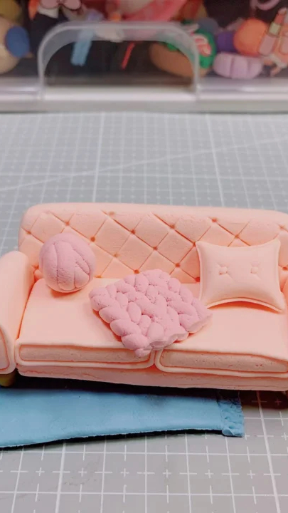 用超轻粘土做个小沙发满满少女心