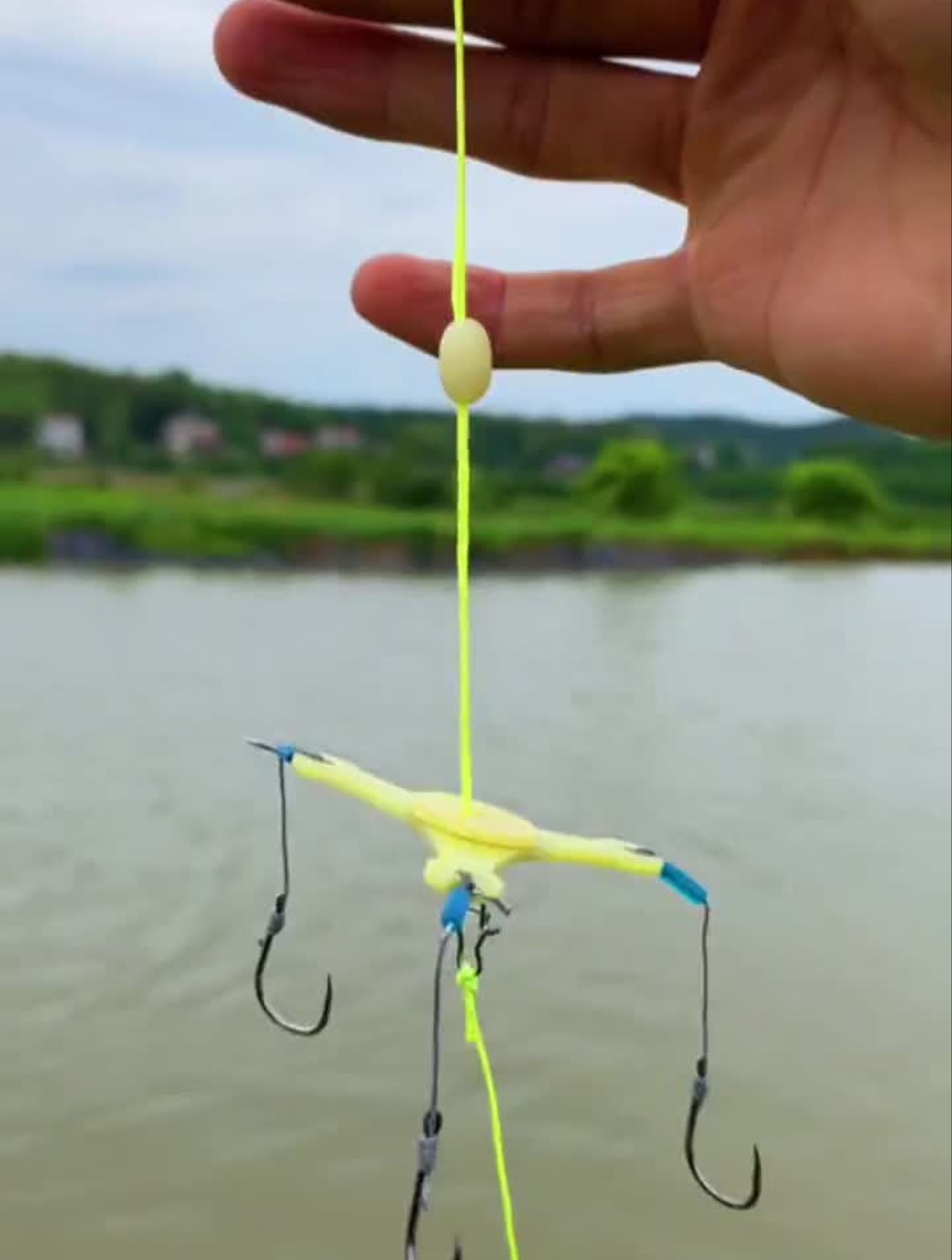 海竿钓鲢鳙的方法与技巧钓鱼钓鱼教学钓鱼技巧-度小视