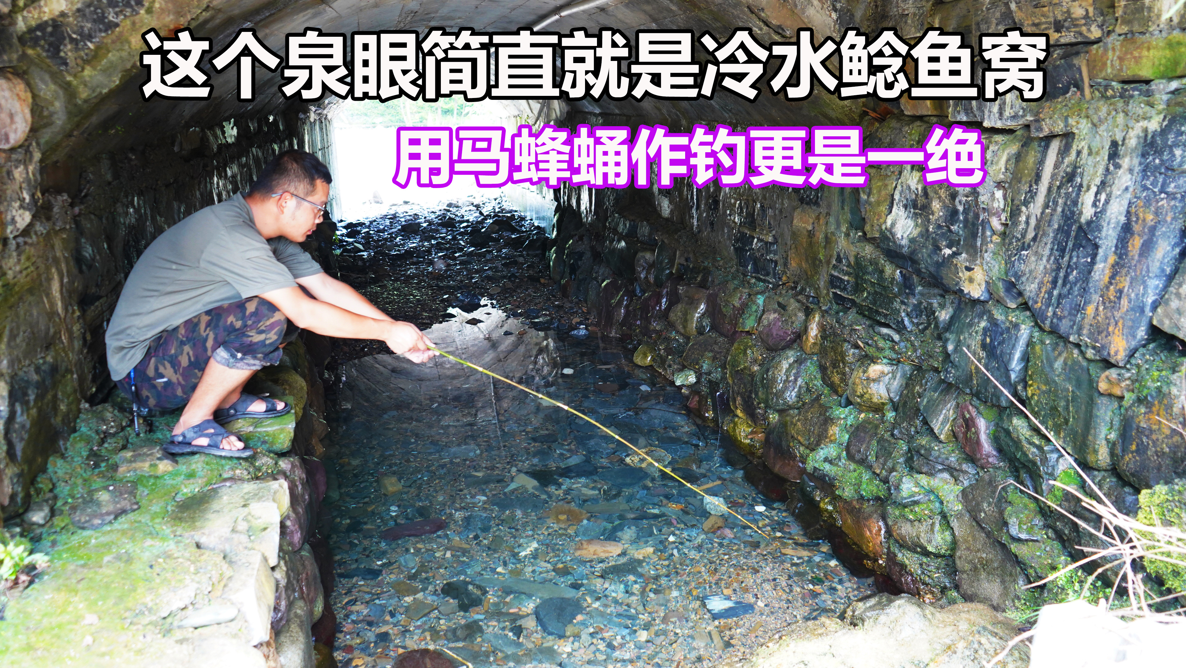 桥下泉眼暗藏极品冷水鲶鱼,没想到再次探钓又来了一窝,真是过瘾