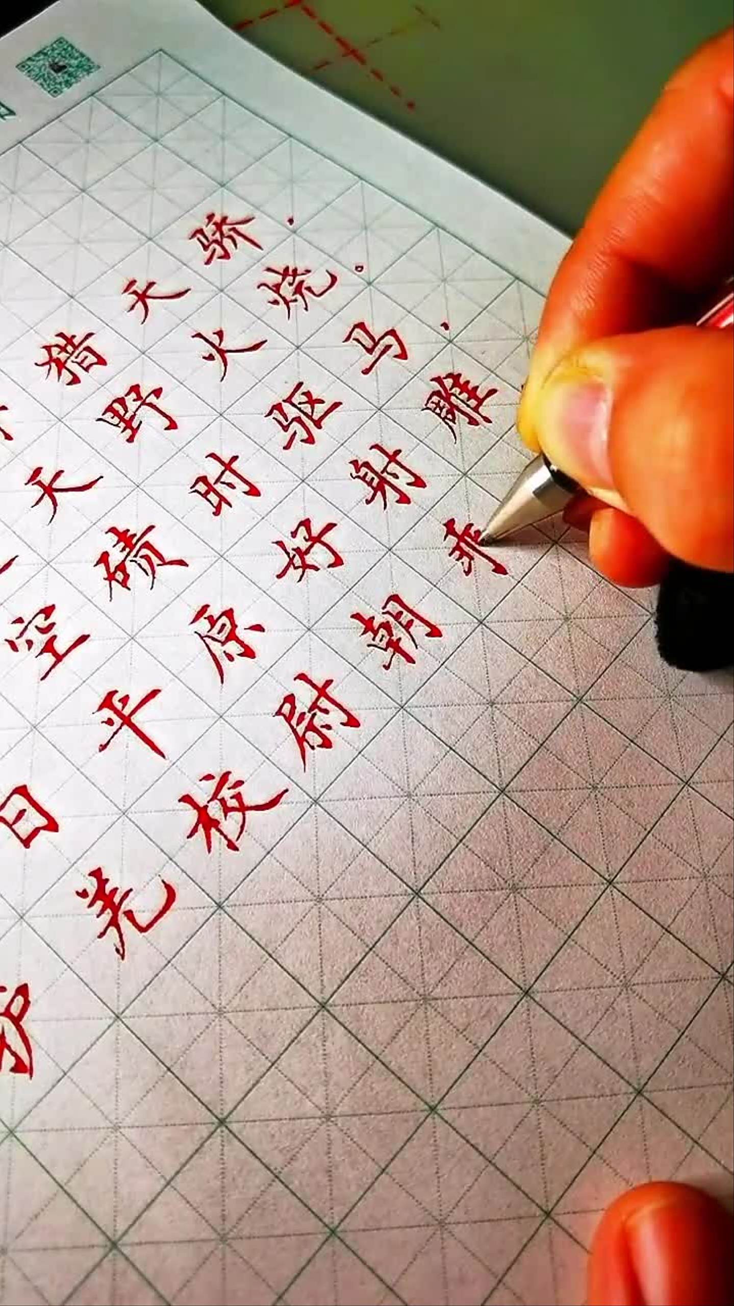 每一天都在手写邵辉中性笔楷书