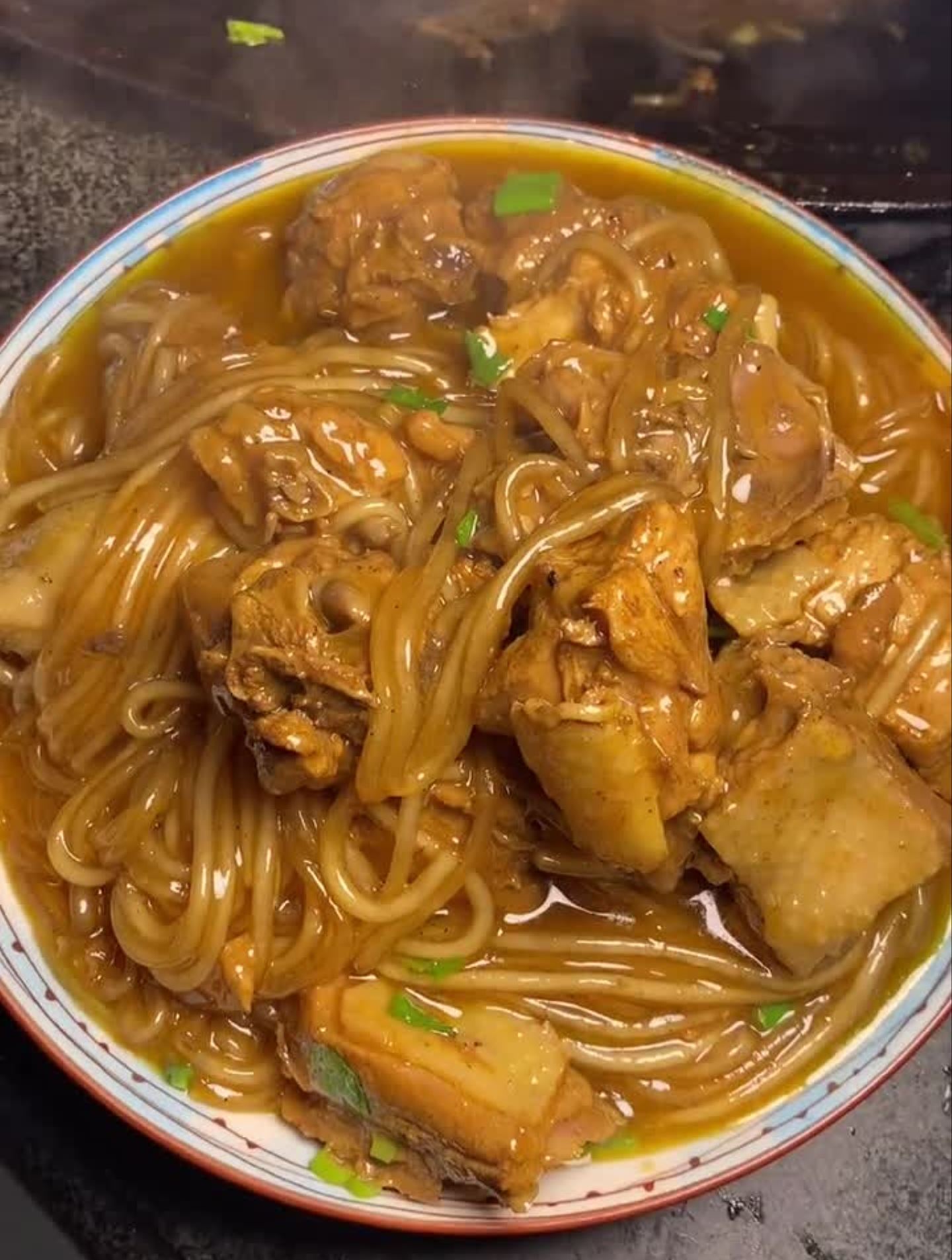 鸡肉炖粉条农村生活