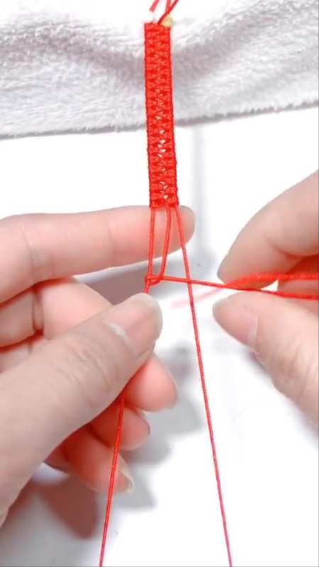 手链编法编绳教程雀头结编法-度小视