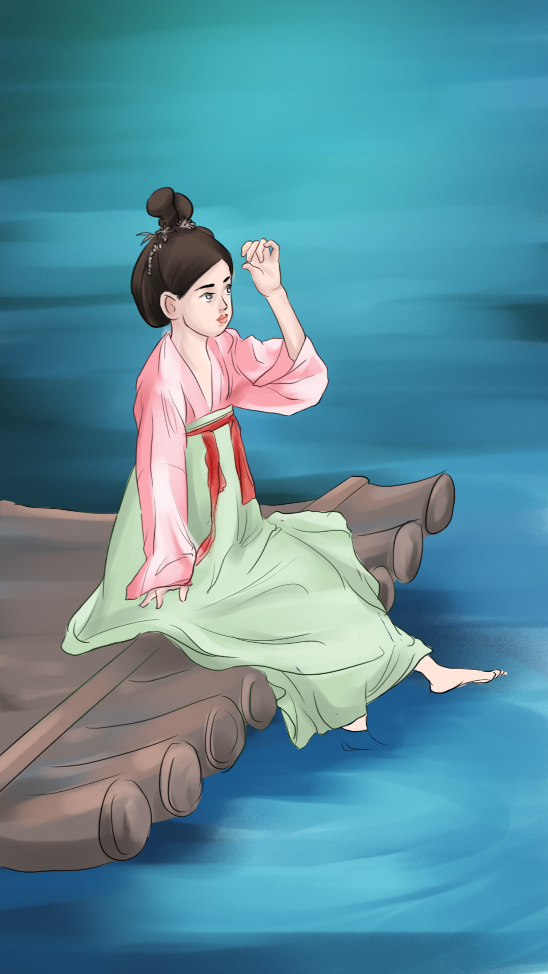 学画古装小姐姐,漫画卡通人物绘画过程-度小视