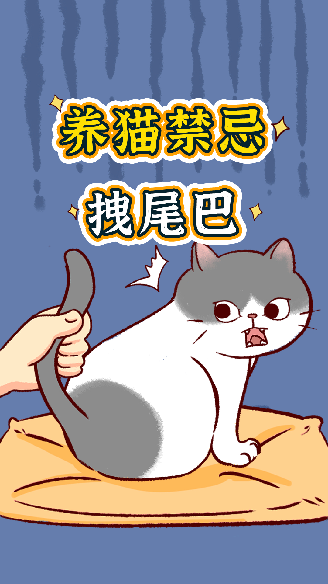 猫尾巴不能拽呀这是为什么呢